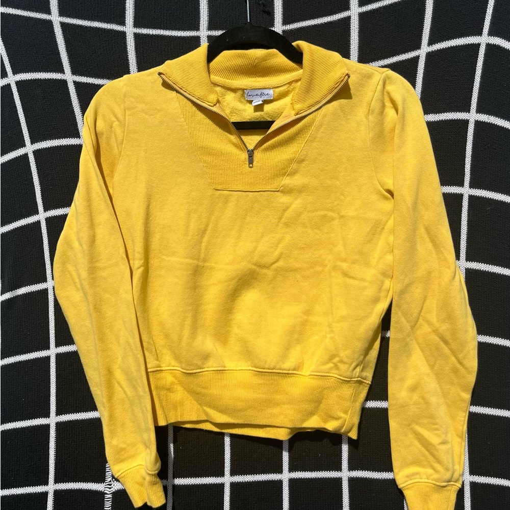 Love fire crop pullover